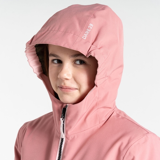 Kids' Steazy II Ski Jacket Dusty Rose Green