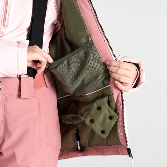 Kids' Steazy II Ski Jacket Dusty Rose Green