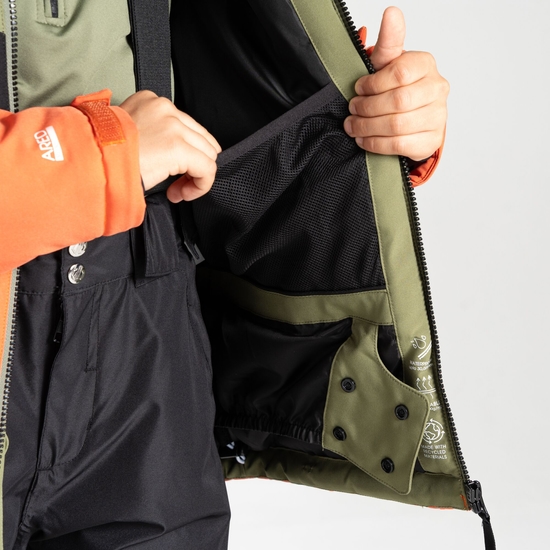 Kids' Steazy II Ski Jacket Olivine Green Black