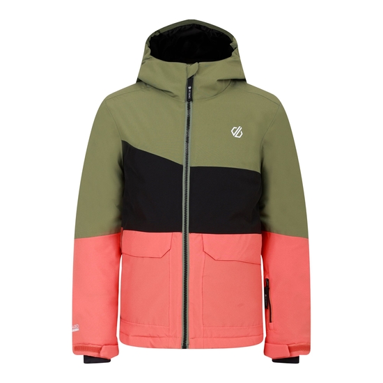 Kids' Steazy II Ski Jacket Olivine Green Black