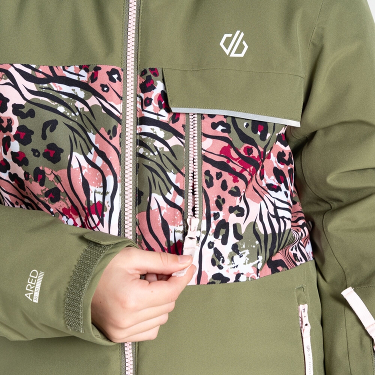 Leopard print snowboard jacket shop
