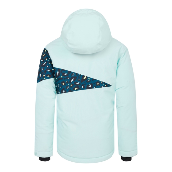 Kids' Humour III Ski Jacket Blue Cheetah Print