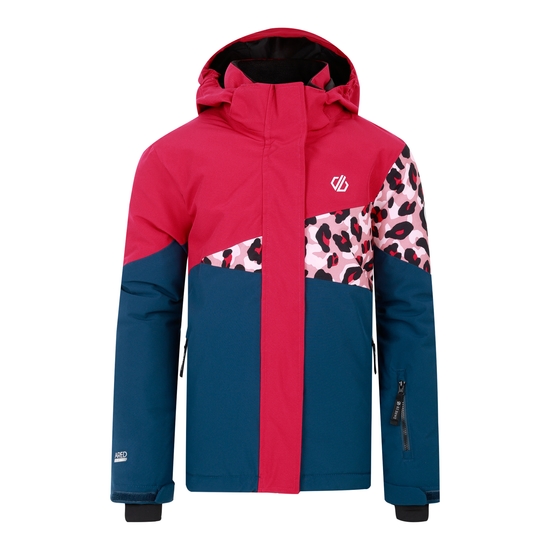 Kids' Humour III Jacket Berry Pink Cheetah Print 