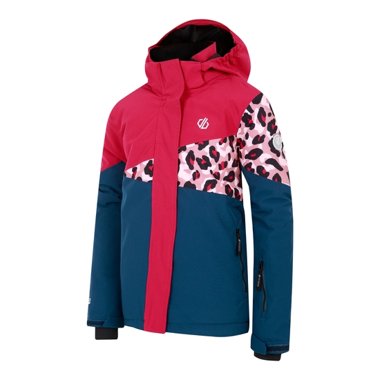 Kids' Humour III Ski Jacket Berry Pink Cheetah Print 