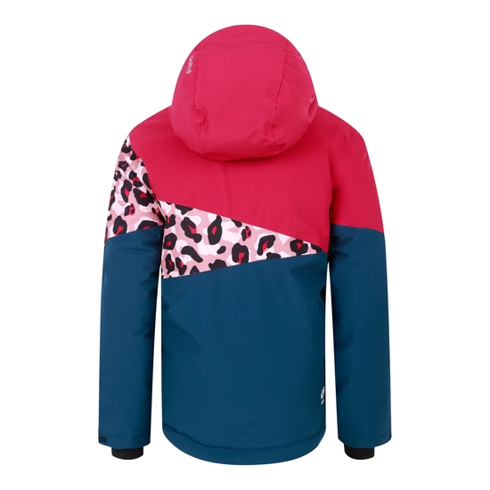 Kids' Humour III Ski Jacket Berry Pink Cheetah Print 
