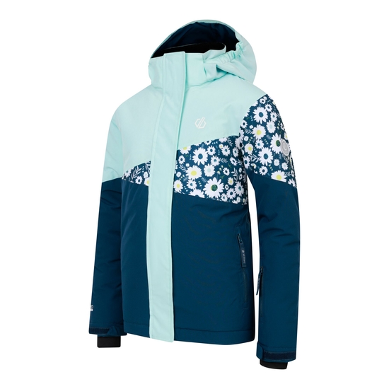 Kids' Humour III Ski Jacket Moonlight Denim Daisy Print