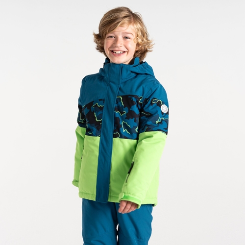 Kids Humour III Ski Jacket Rose Pink Green Dare2B UK