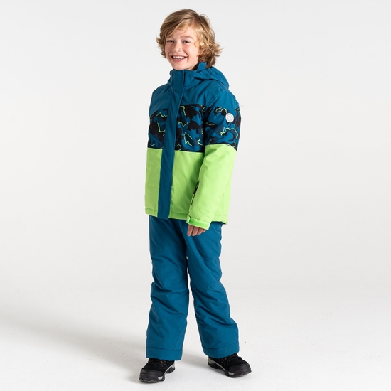 Kids' Humour III Ski Jacket Blue Camo Print