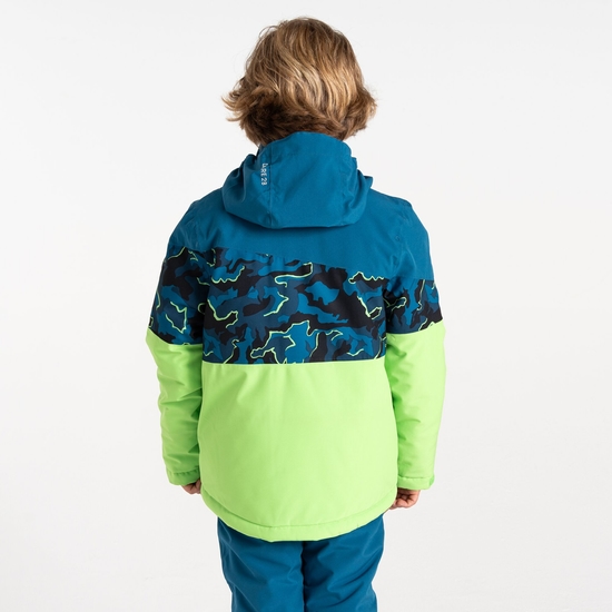 Kids' Humour III Ski Jacket Blue Camo Print