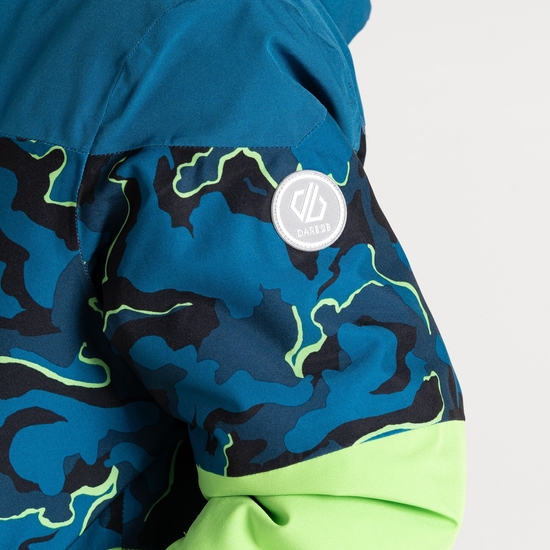 Kids' Humour III Ski Jacket Blue Camo Print