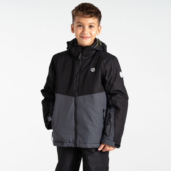 Kids' Impose IV Ski Jacket Black Grey