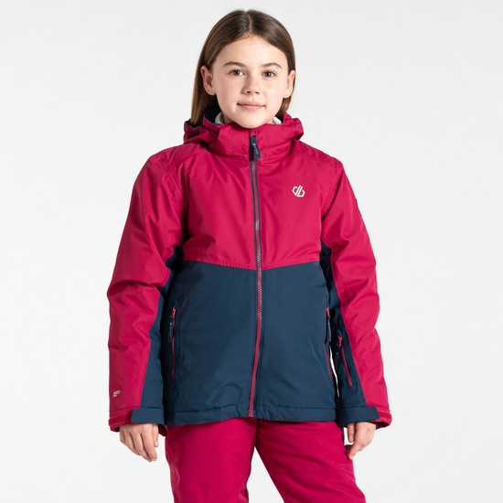 Kids' Impose IV Ski Jacket Berry Pink Navy 