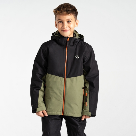Veste de ski Enfant Impose IV Vert Olive Et Noir Dare2B FR