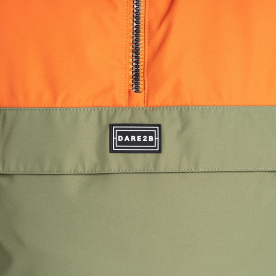 Kids' Freehand Overhead Ski Jacket Orange Rust Green