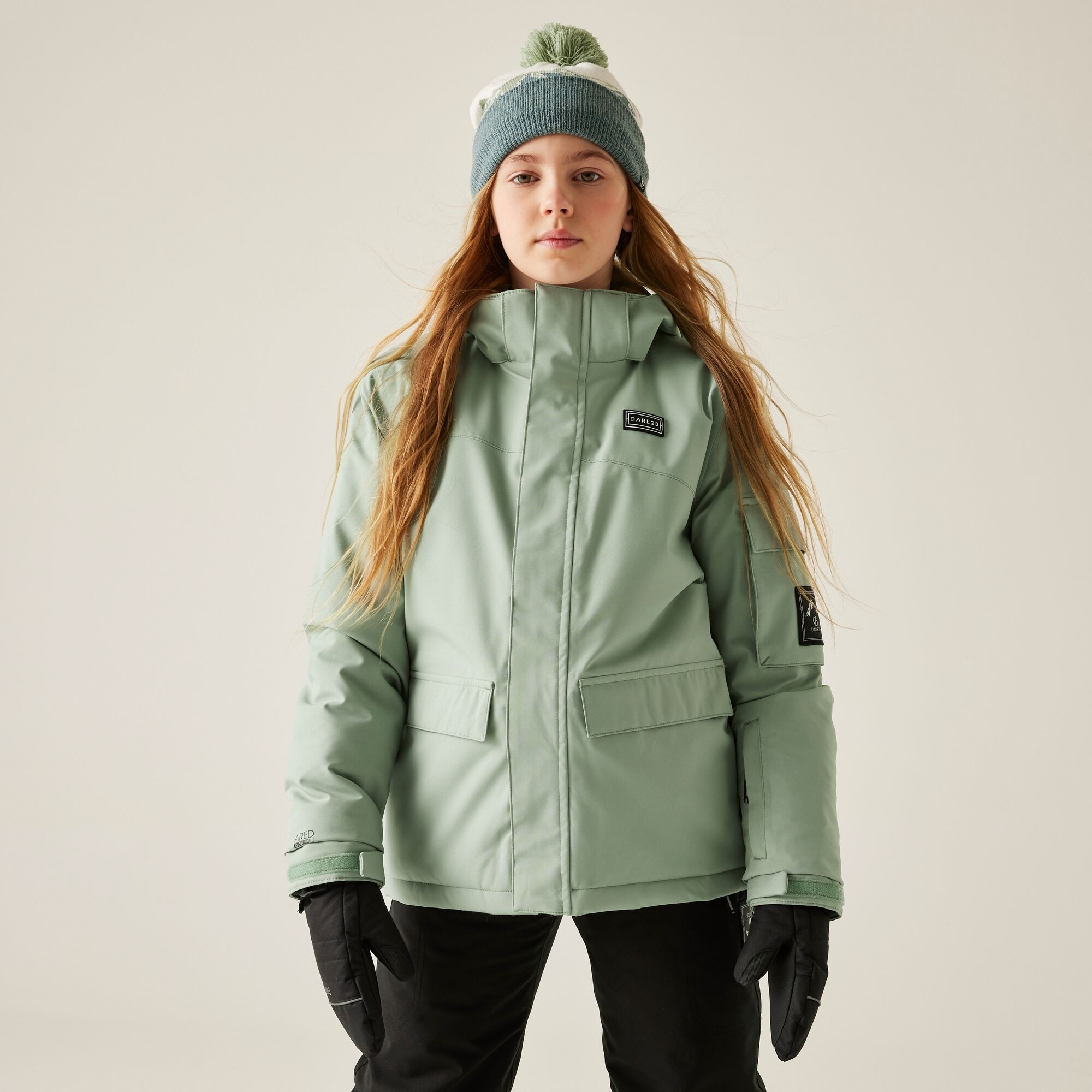 Dare 2B Unisex Kids Green Kids’ Shredder Ski Jacket Size: 5-6 Years