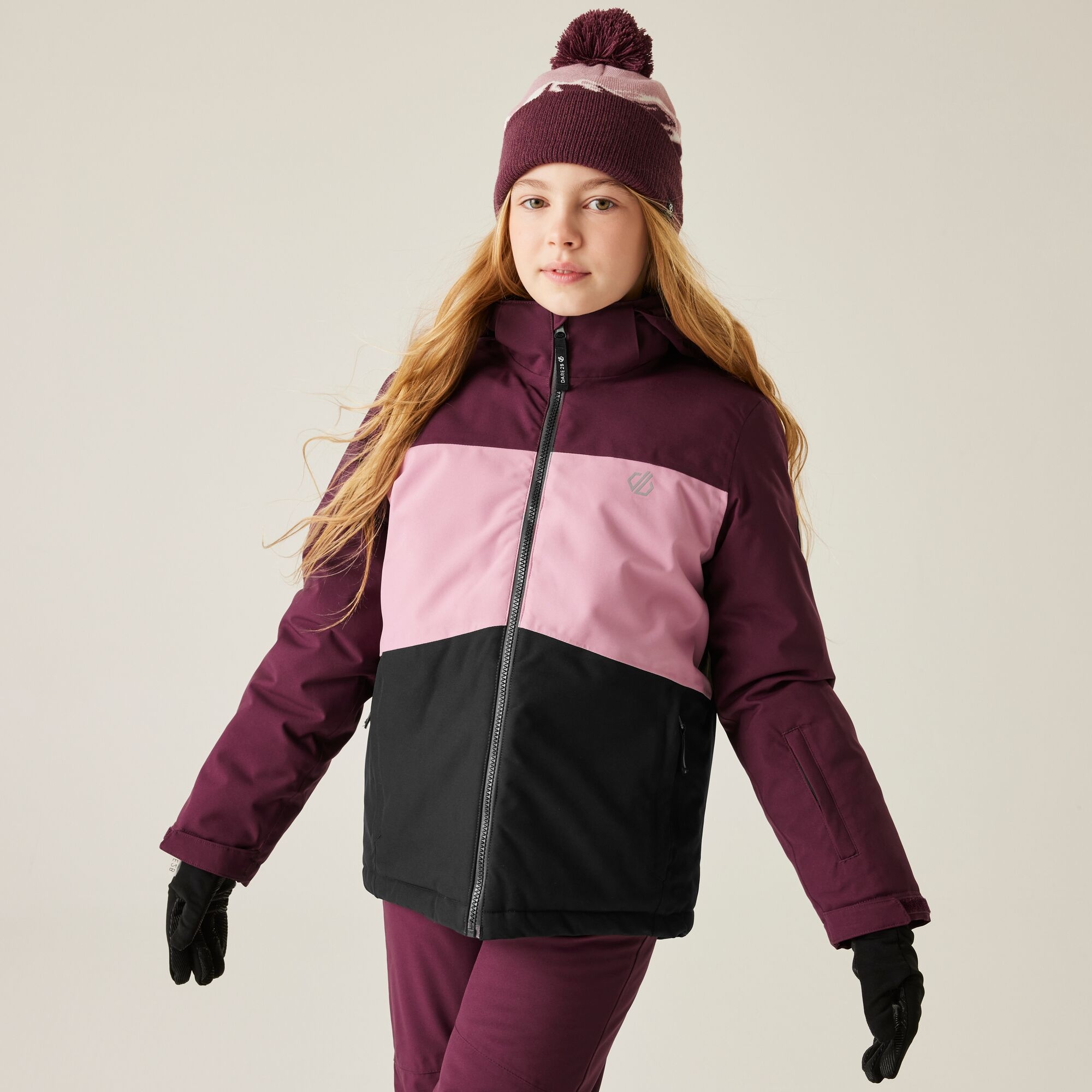 Dare 2B Kids Purple Send It! Ski Insulated Waterproof Jacket in Size 3 - 4 Years, Sports Direct - Image 3