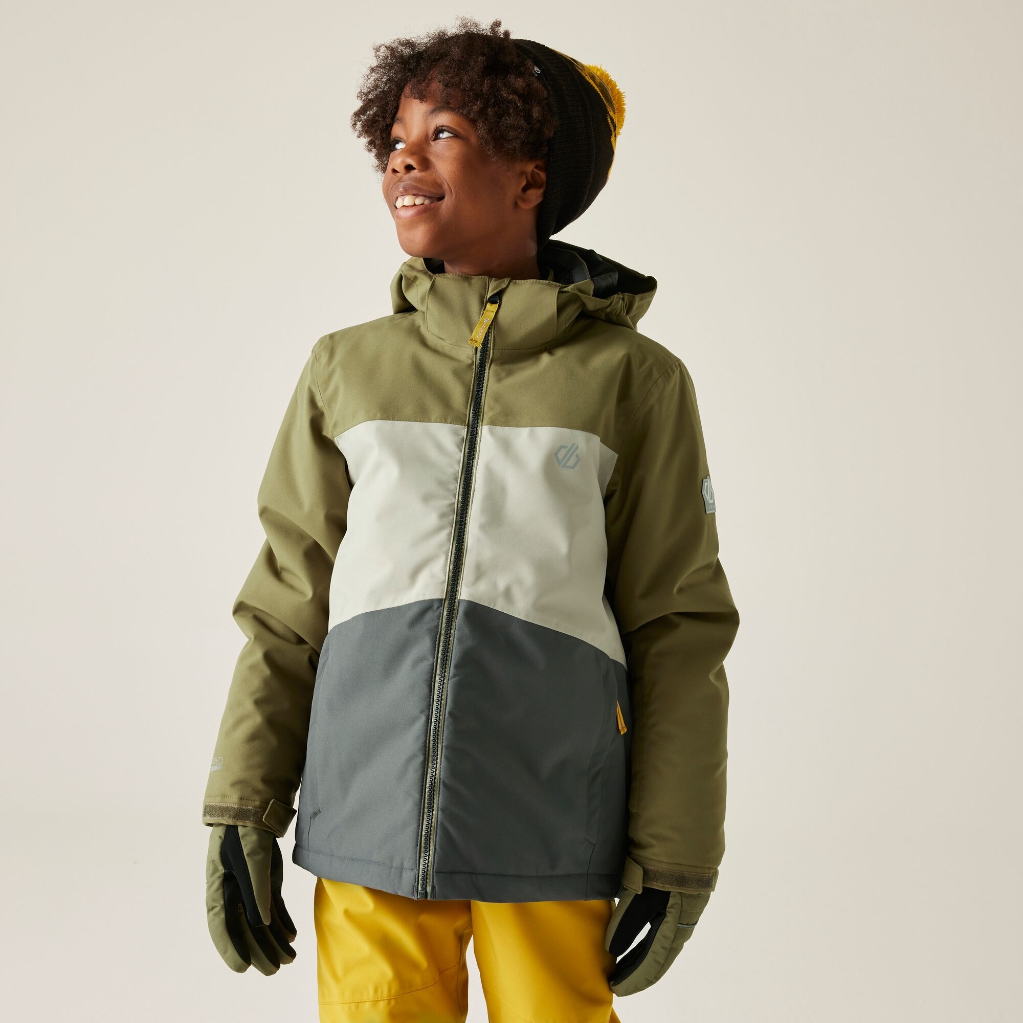 Dare 2B Kids’ Send It! Ski School Jacket - Green Size 5-6 Years - Image 2