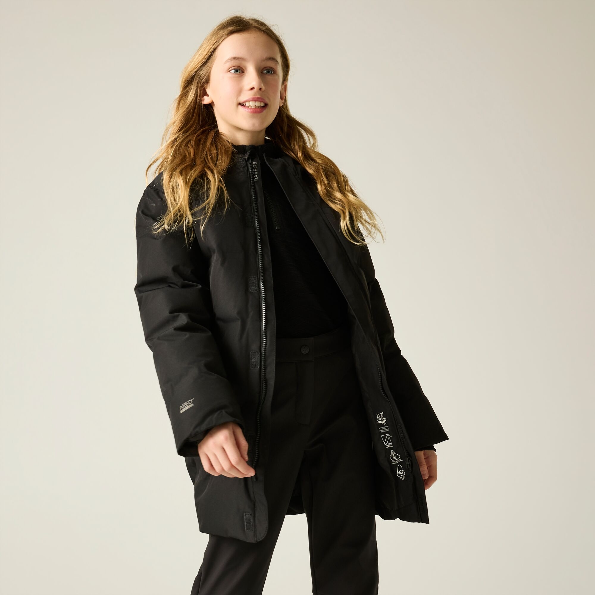 Dare 2B Kids Wander Waterproof Insulated Jacket - Black - 9-10yrs - Image 6