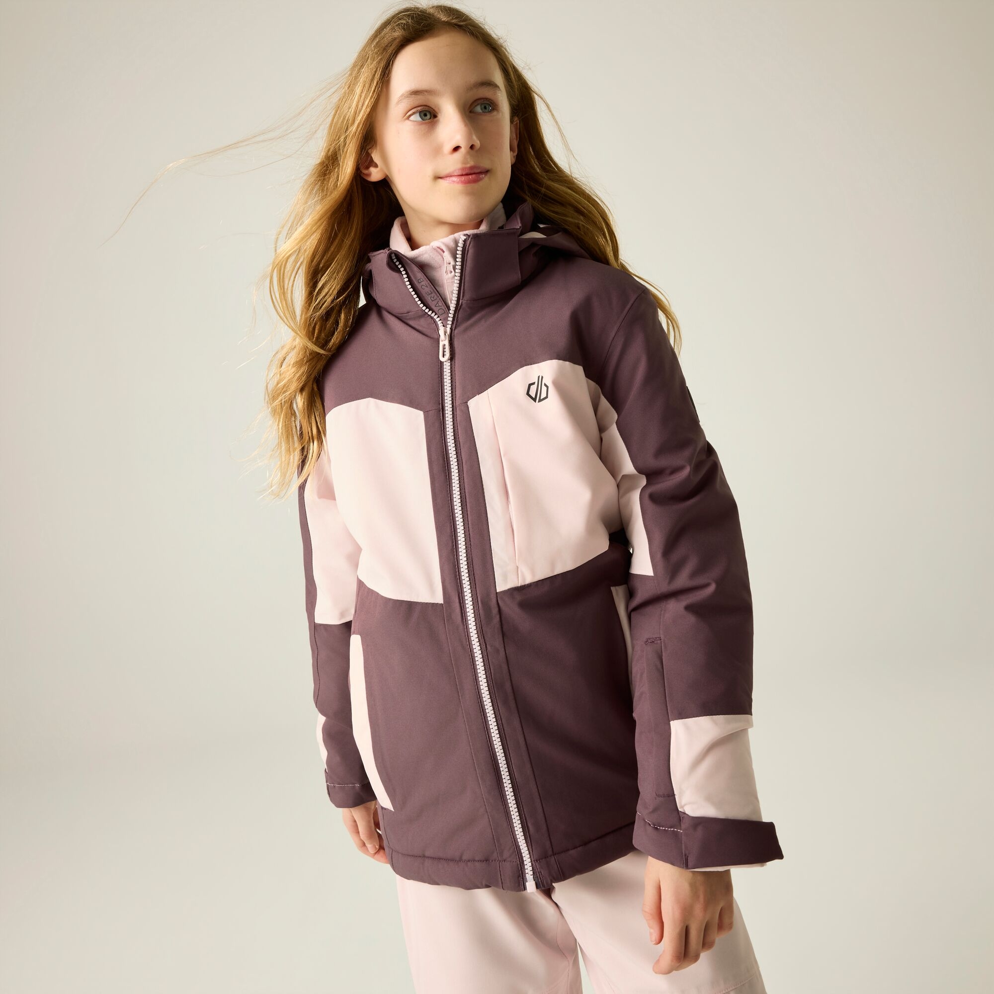 Dare 2B Unisex Kids Violet Waterproof Jacket For Children Rip It - Image 3