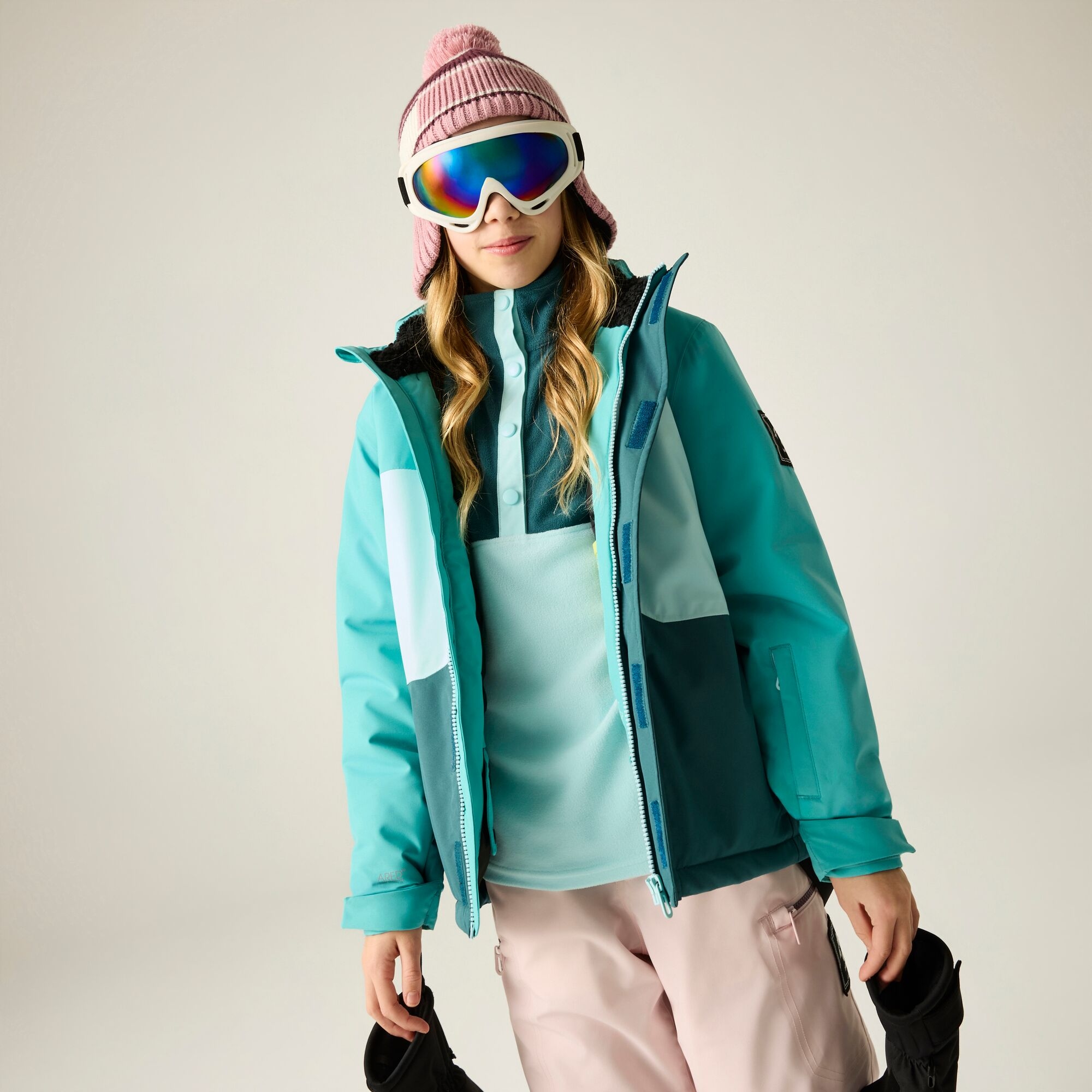 Dare 2B Kids’ Send It Ii Ski School Jacket - Green Size 14 Years - Image 2