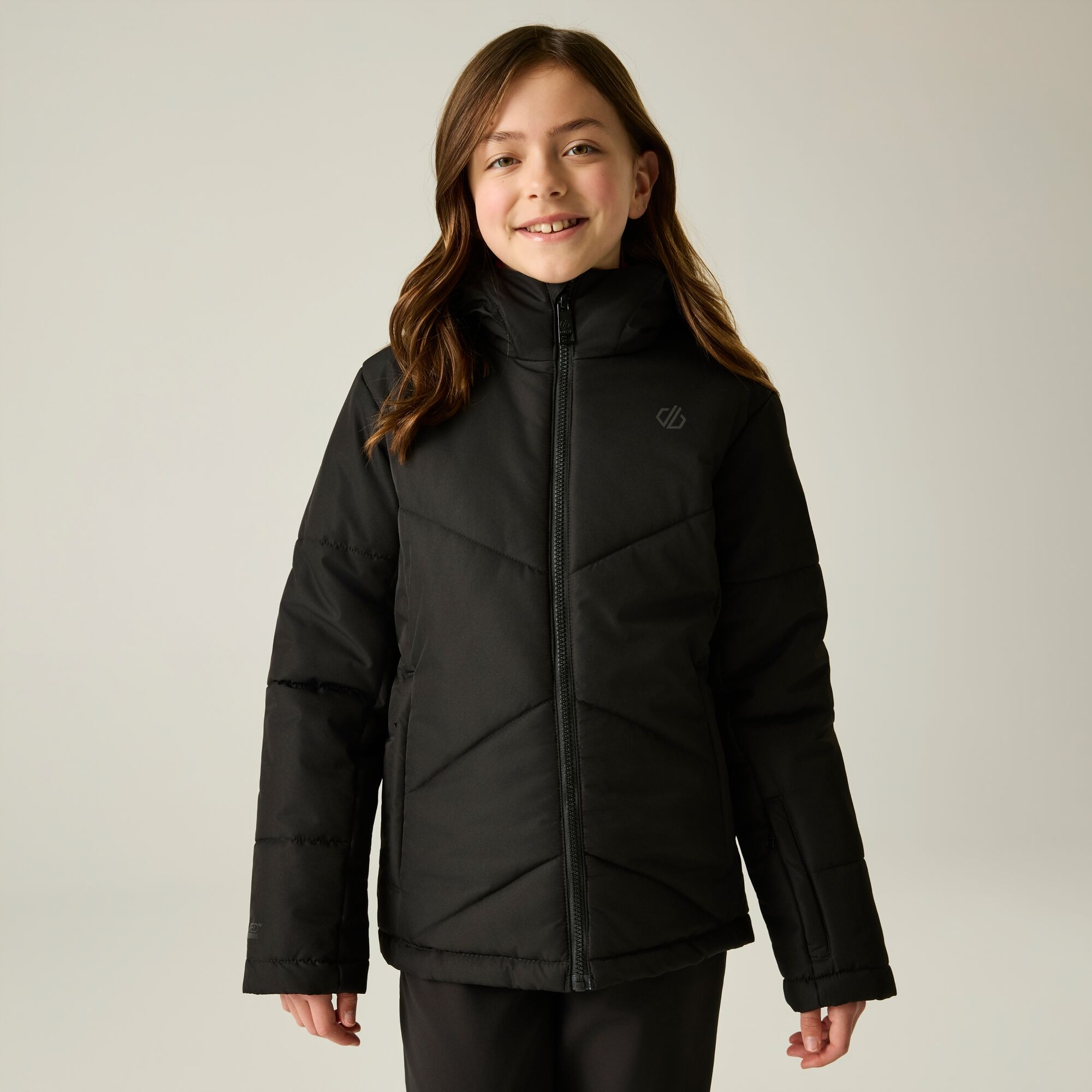 Dare 2b Girls Glacier Waterproof Ski Jacket, Insulated Breathable Coat - Image 2