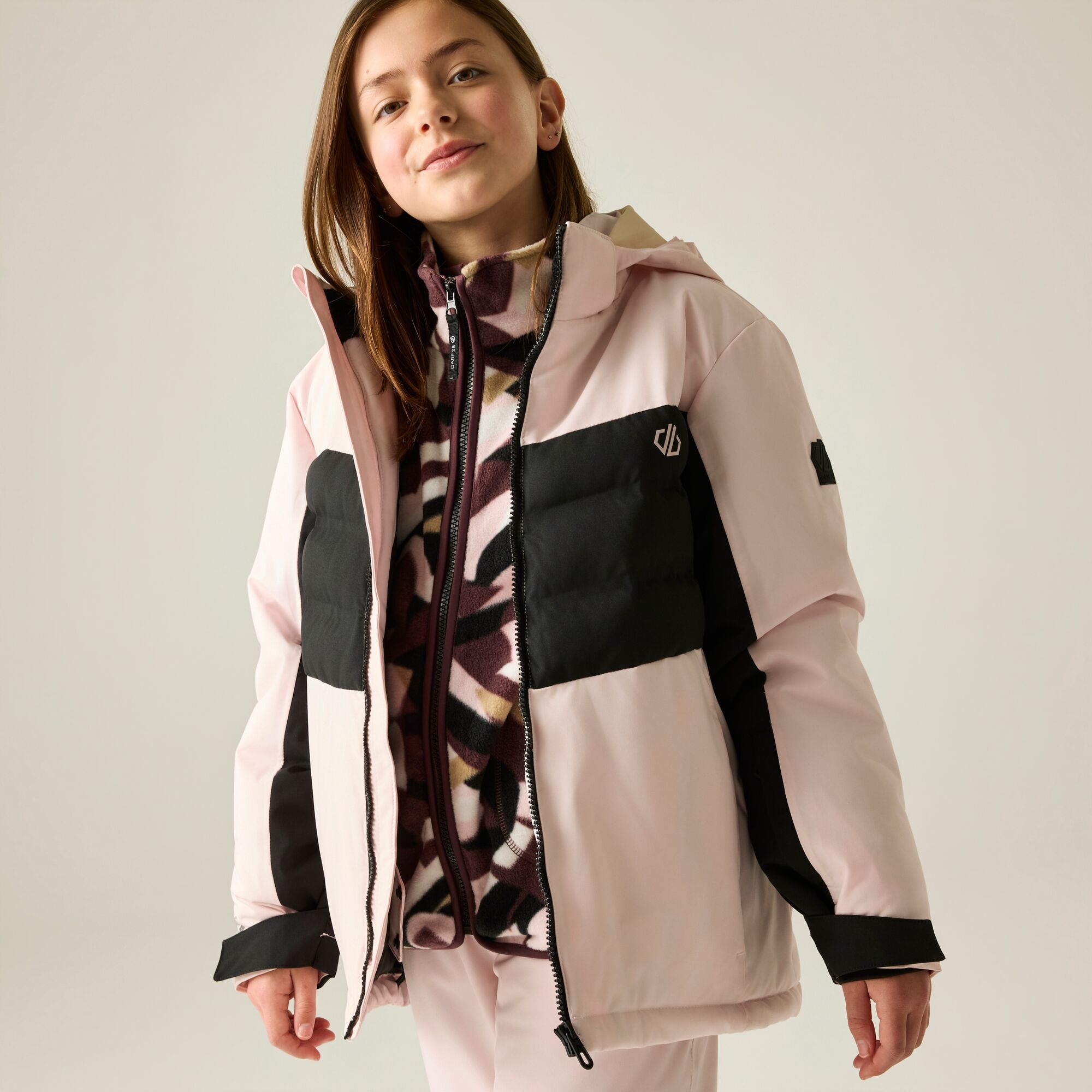 Dare 2B Kids’ Cheery Ski School Jacket - Pink Size 3-4 Years - Image 3