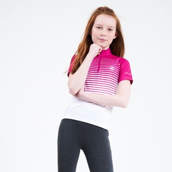 Dare 2b T-Shirt Technique Junior Rightful L/éger et Respirant avec Propri/ét/é de S/échage Rapide et Motifs R/éfl/échissants T-Shirts//Polos//Vests Mixte Enfant
