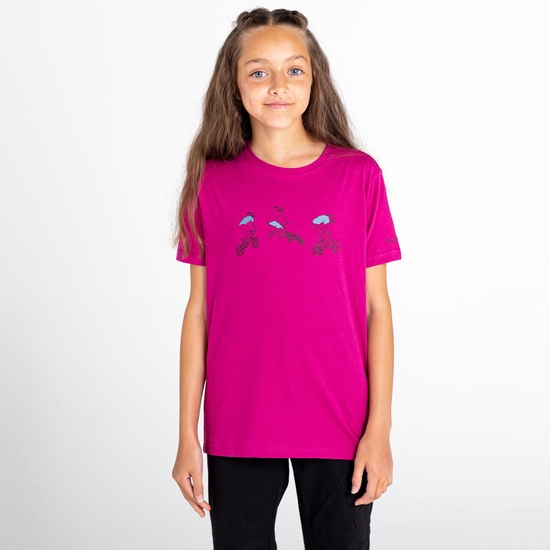 Go Beyond Graphic T-Shirt Für Kinder Rosa