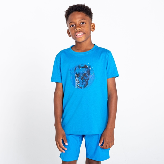 T-Shirt Junior GO BEYOND Avec Imprimé Bleu