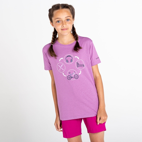 Go Beyond Graphic T-Shirt Für Kinder Lila