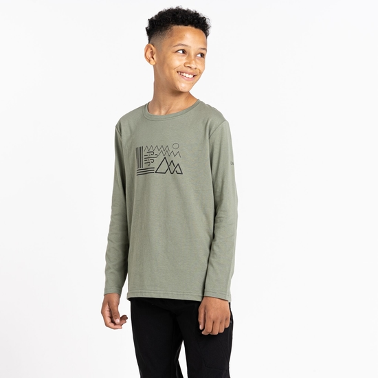 Kids' Beyond Long Sleeve T-Shirt Agave Green