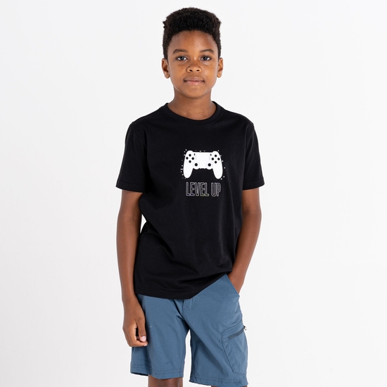 Kinder Trailblazer Grafik-T-Shirt Schwarz