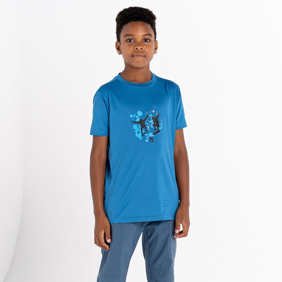 Kinder Amuse Grafik-T-Shirt Blau