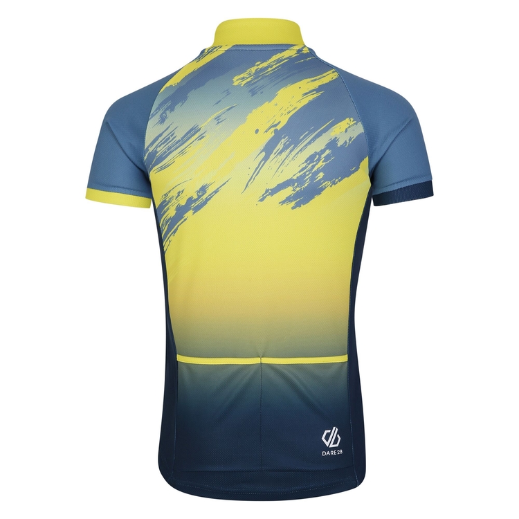 Blue cycling jersey top