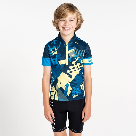 Kinder Speed Up III Trikot Blau