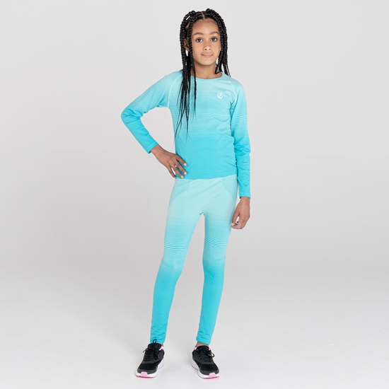 Ensemble première couche technique Junior IN THE ZONE Bleu