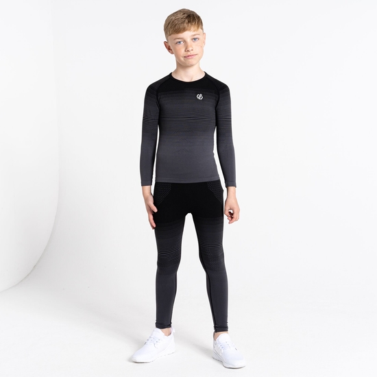 Kids' In The Zone Base Layer Set Black
