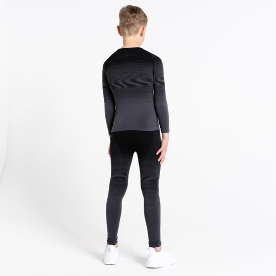 Kids' In The Zone Base Layer Set Black