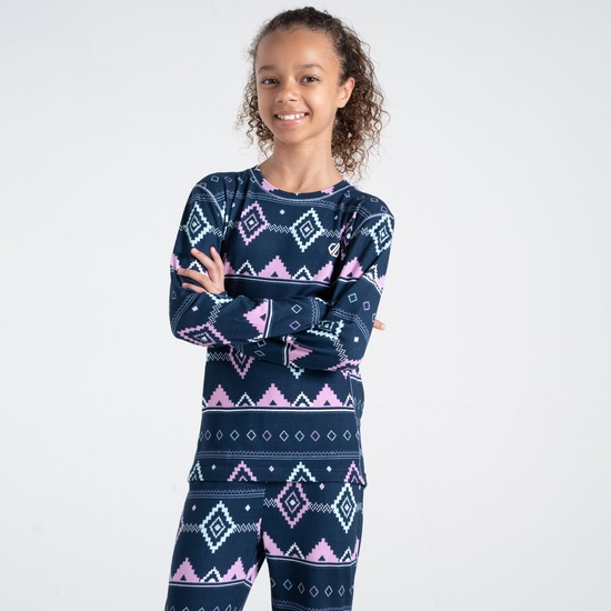 Pow Enfant Ensemble de sous-vêtements Bleu & Rose