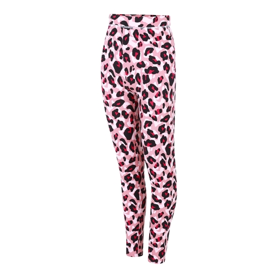 Kids' Pow II Baselayer Set Dusty Rose Cheetah Print