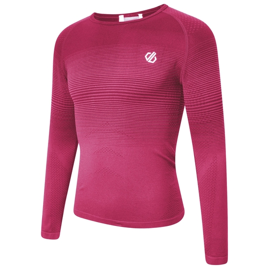 Kids' In The Zone III Baselayer Set Berry Pink