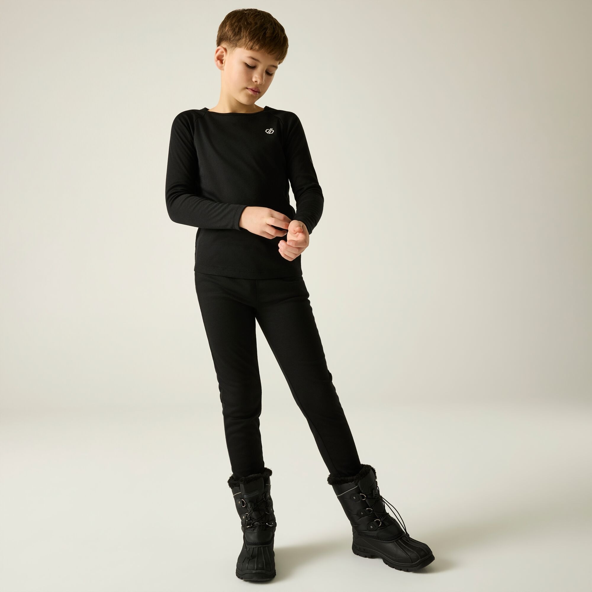 Dare 2B Boys Noir Long-Sleeved Top And Trousers Set For Kids Elate Iii - Image 7