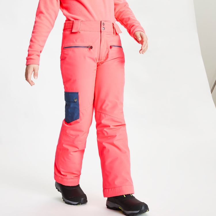 Bright pink ski pants store