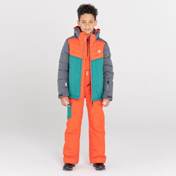 Salopette de ski Junior imperméable et isolante TIMEOUT II Orange