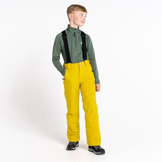 Kids' Outmove II Ski Pants Moss Yellow