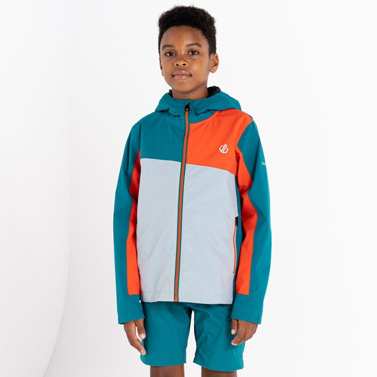 Veste imperméable Enfant Explore Rouge Vert