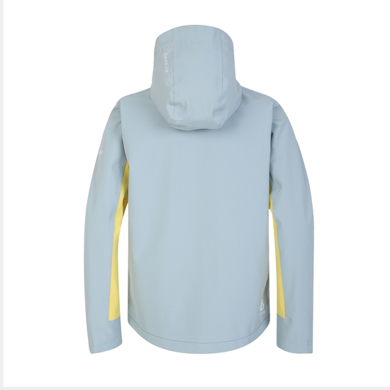 Kids' Explore Waterproof Jacket Orion Grey Electric Yellow