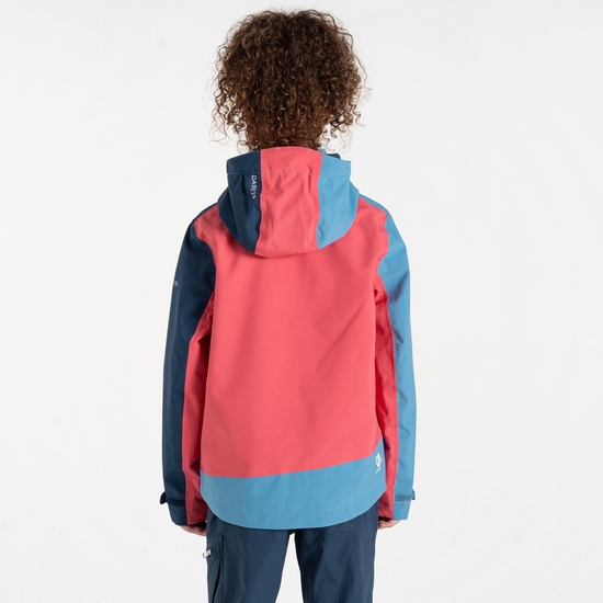 Dare 2b - Dziecięca kurtka przeciwdeszczowa Explore II Różowy