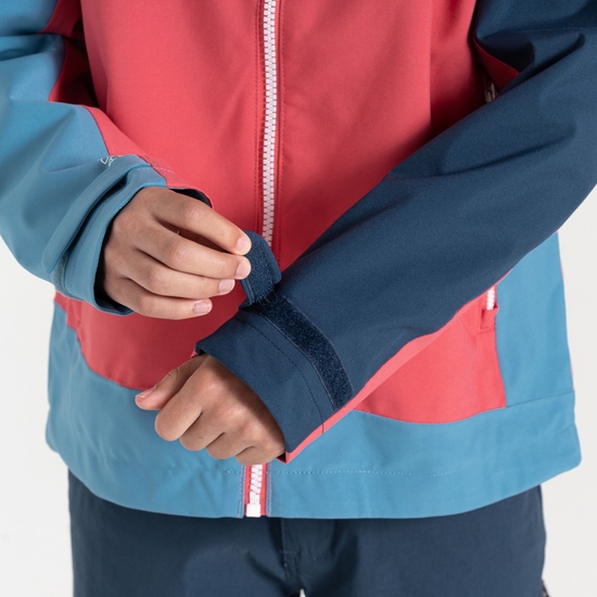 Dare 2b - Dziecięca kurtka przeciwdeszczowa Explore II Różowy