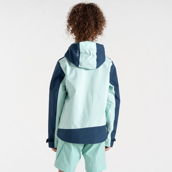 Kids' Explore II Waterproof Jacket  Mint Green Moonlight Denim